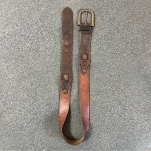 Fossil Two Tone Brown Western Belt